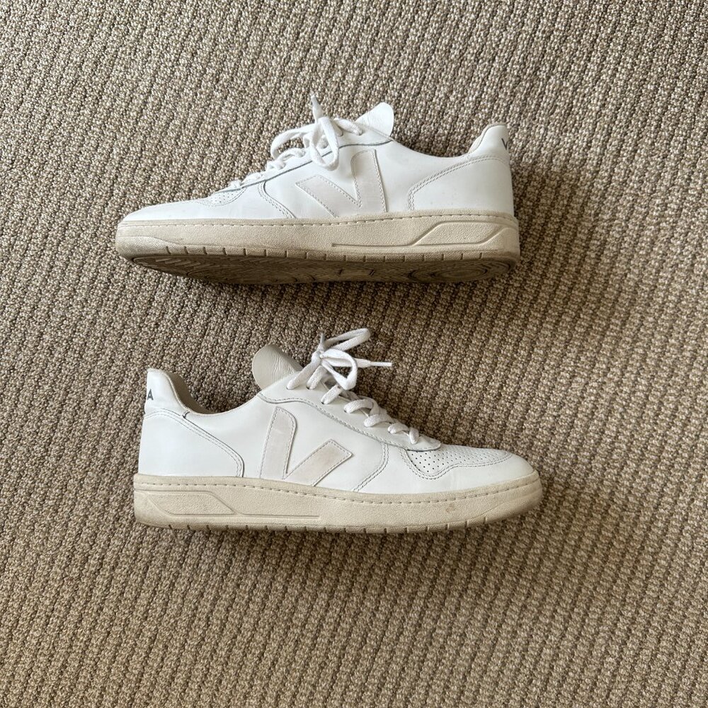 Veja V-10 CWL FULL WHITE Sneakers for Men Size 45 (11.5)